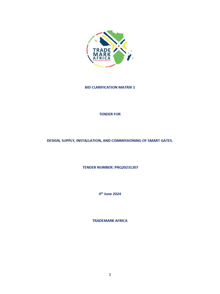 PRQ20231207 Clarification Matrix 1 | PDF | Taxes | Request For Proposal