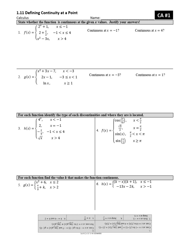 Calc 1 11 ca1 pdf function mathematics mathematical analysis