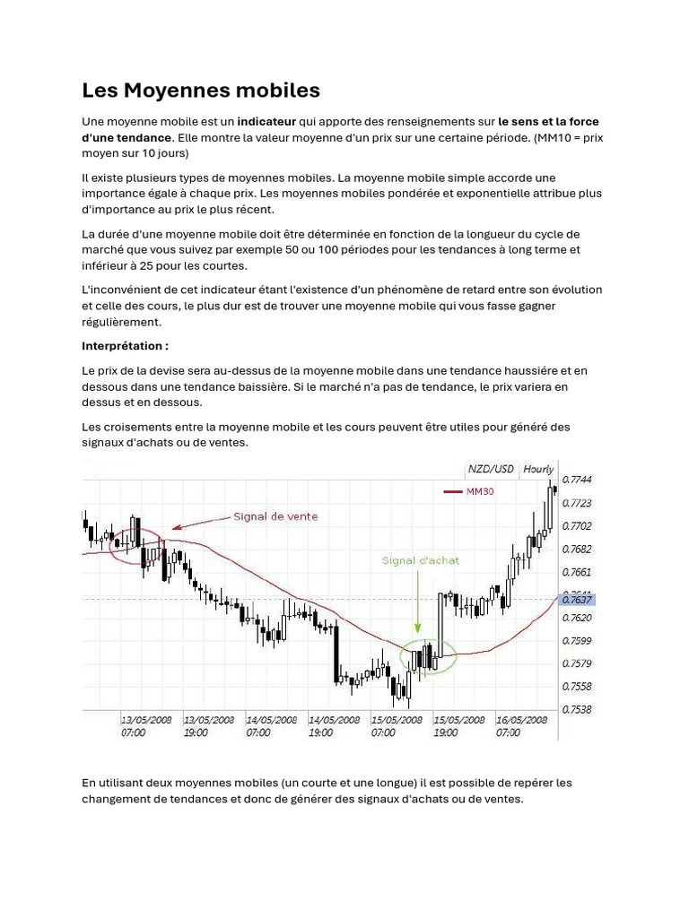 Analyse du MACD et des moyennes mobiles | PDF | Opérateur de marché ...