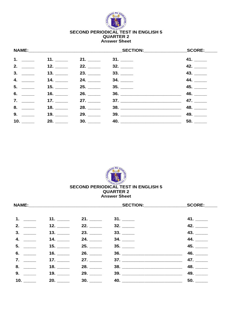 English 5 Quarter 2 | PDF