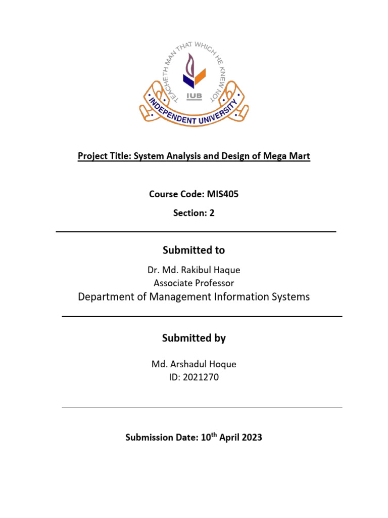 MIS405_Project | PDF | Feasibility Study | Web Development