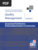 EGBC - Documented Field Review Guideline | PDF | Engineer | By Law