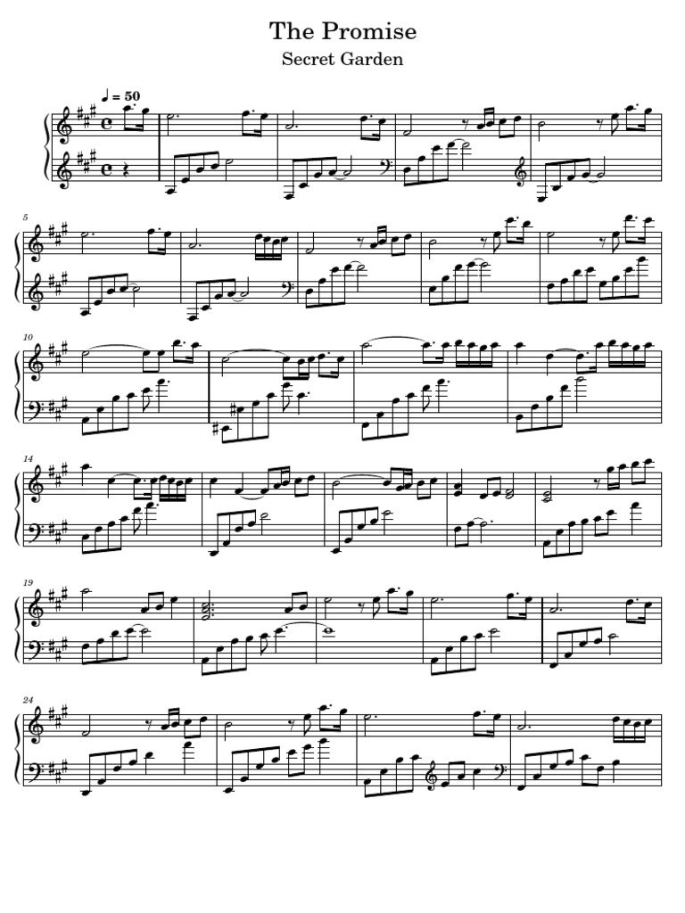 The Promise Secret Garden The Promise PDF