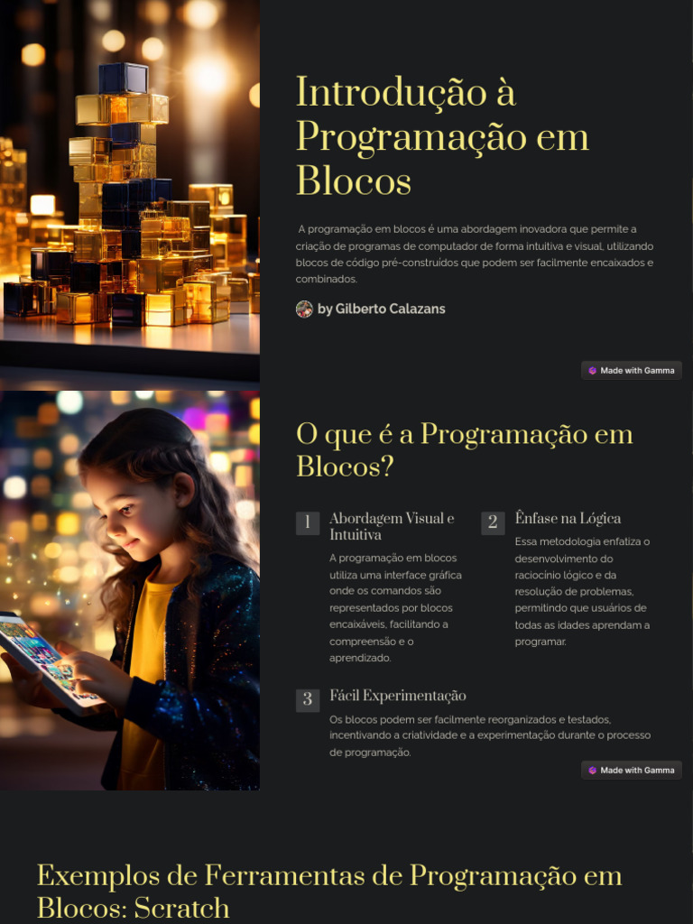 Introdução à Programação em Blocos | PDF | Swift (linguagem de ...