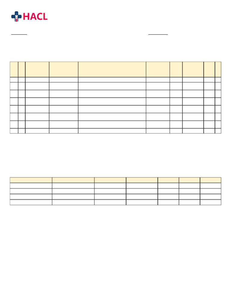 HACL Lab Material Requisition Form | PDF | Diseases And Disorders ...