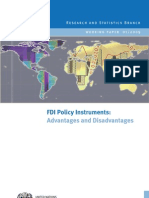 FDI Policy Instruments:: Advantages and Disadvantages