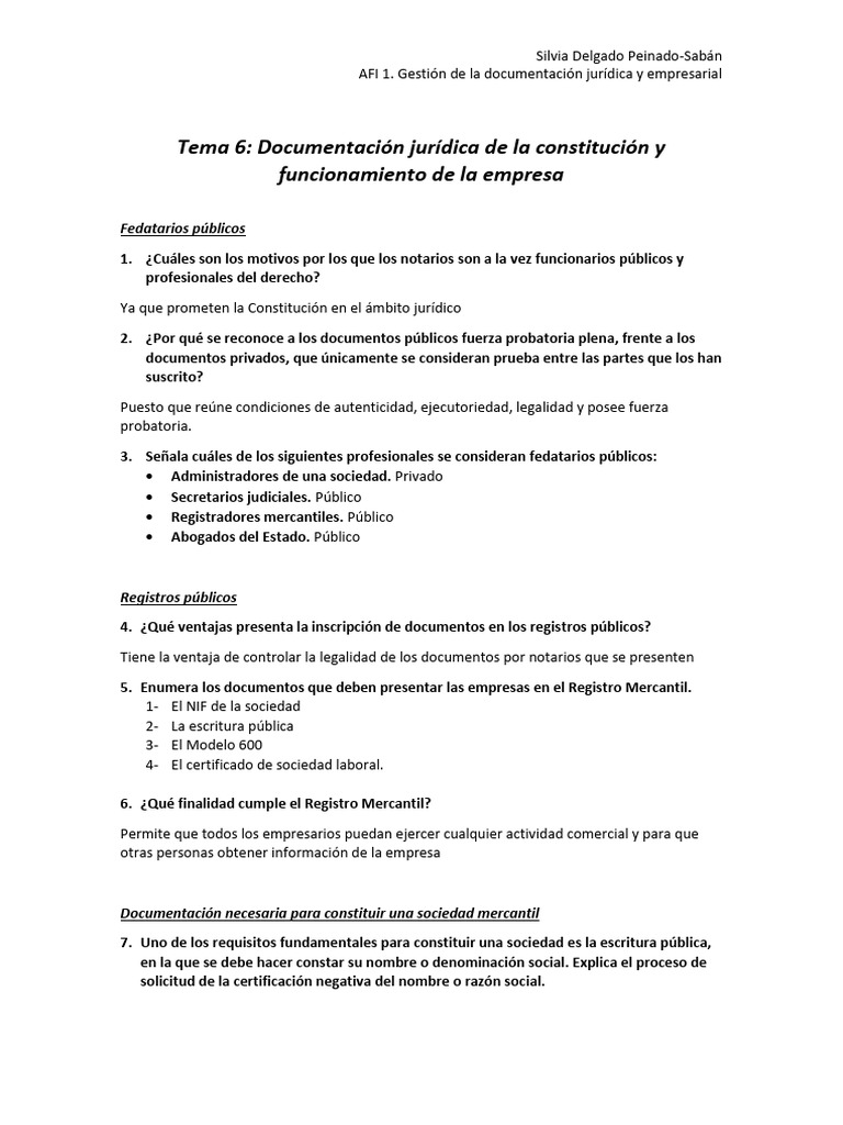 Tema 6 Ejercicios | PDF | Business | Sociedad de responsabilidad limitada