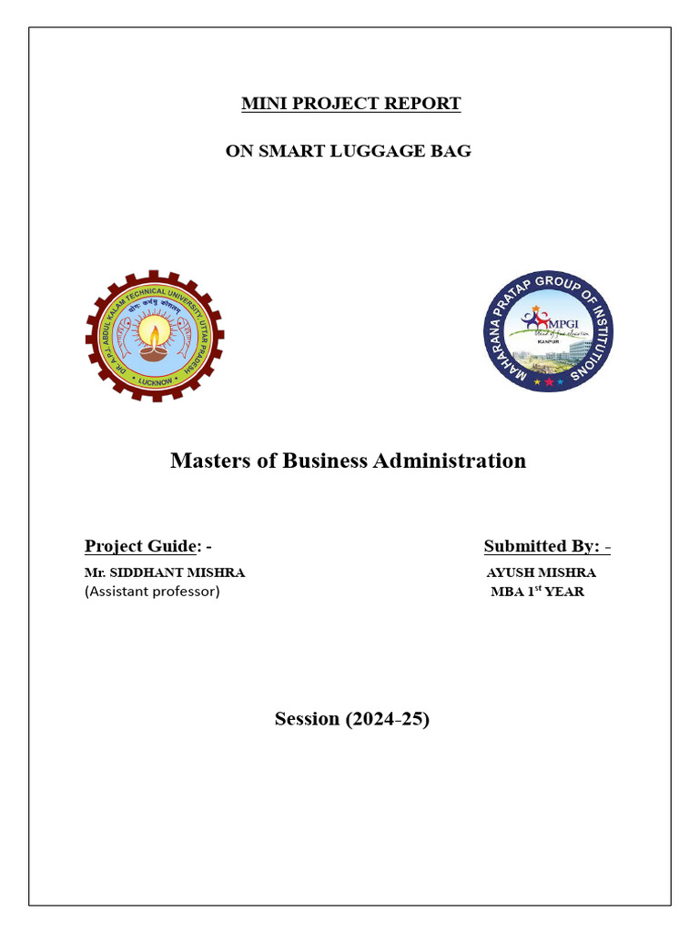 Mini Project Front Page - Removed | PDF