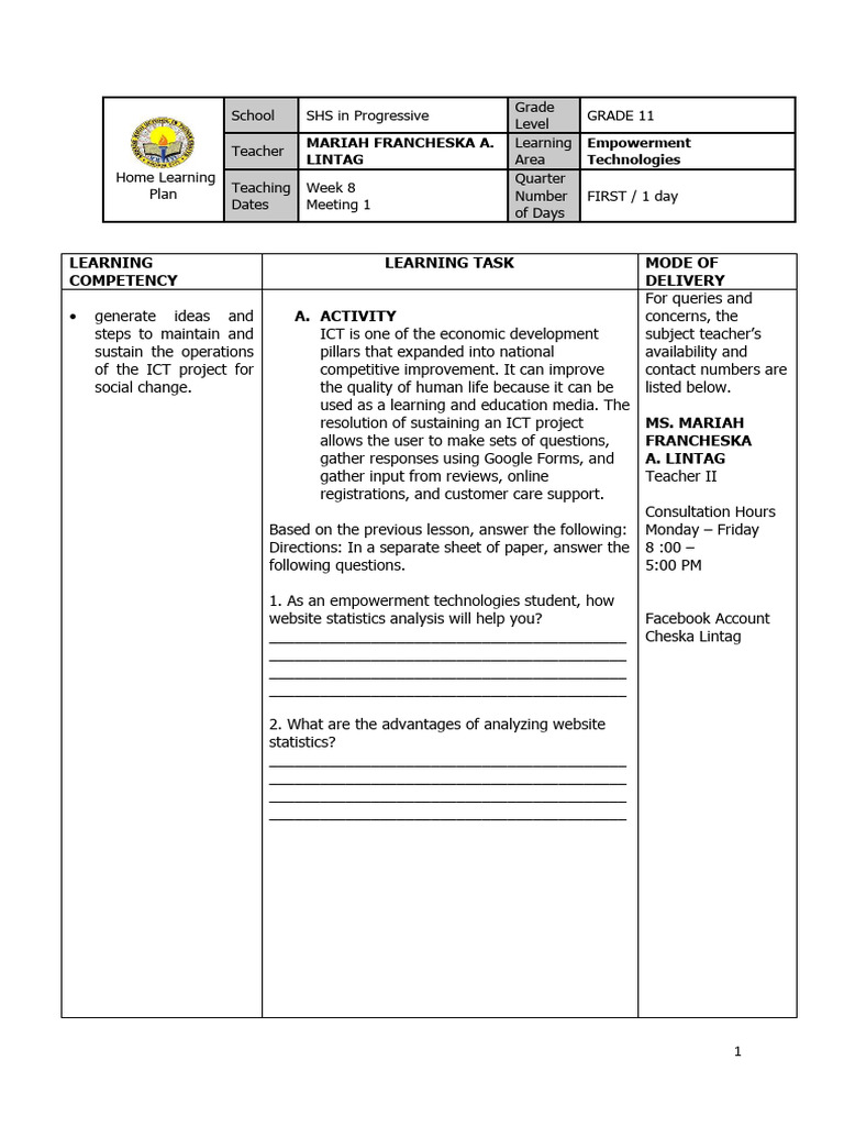 ICT Project Sustainability Guide | PDF | Websites | World Wide Web