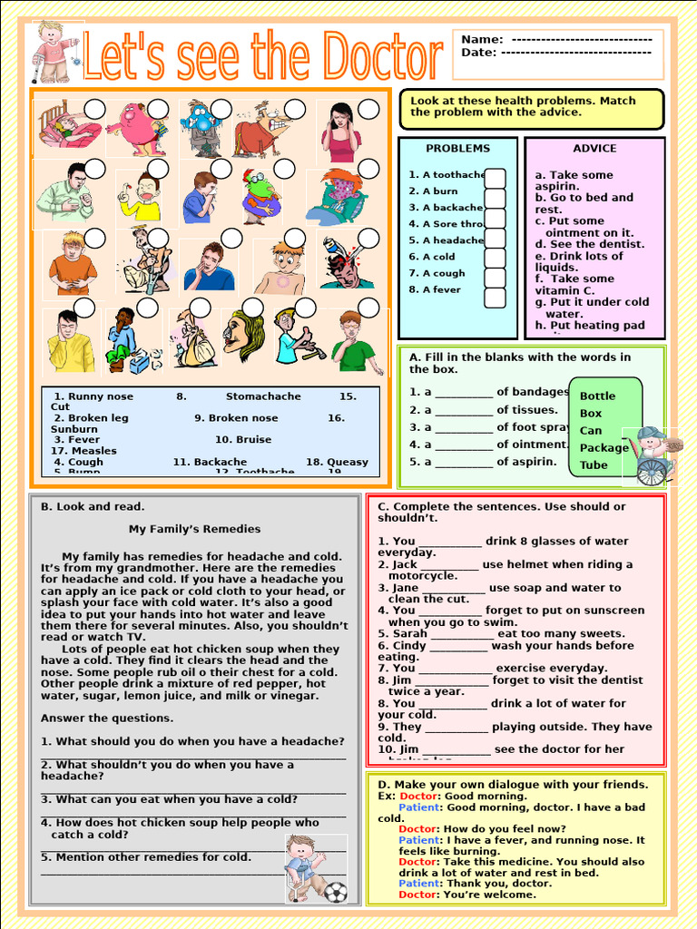 Health Problems - Let's See The Doctor | PDF