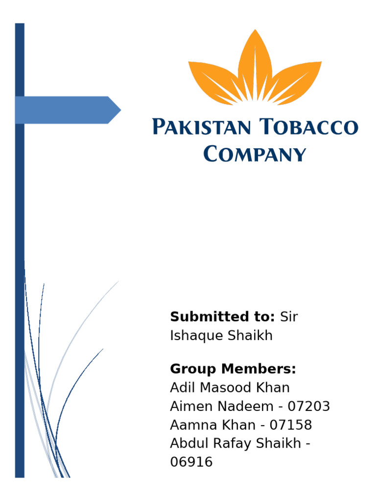 abdul tobacco lahore Pakistan Tobacco Company Overview | PDF | Tobacco Industry