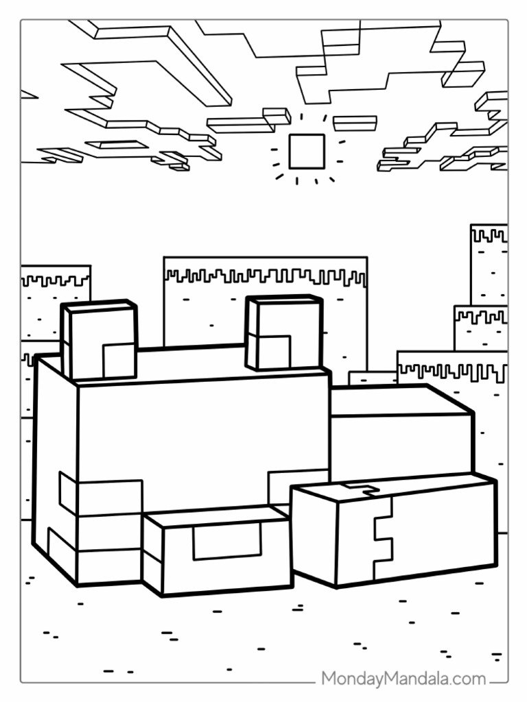 Minecraft Fox To Color | PDF