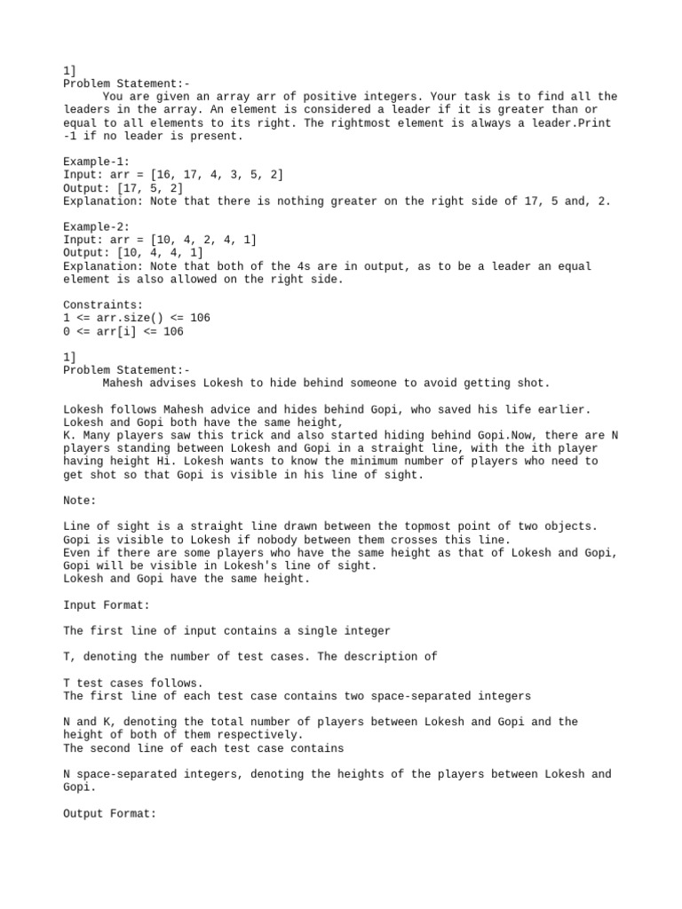 Coding Questions | PDF