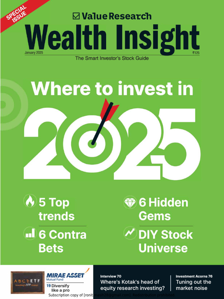 Wealth Insight: January 2025 Edition | PDF | Price–Earnings Ratio ...