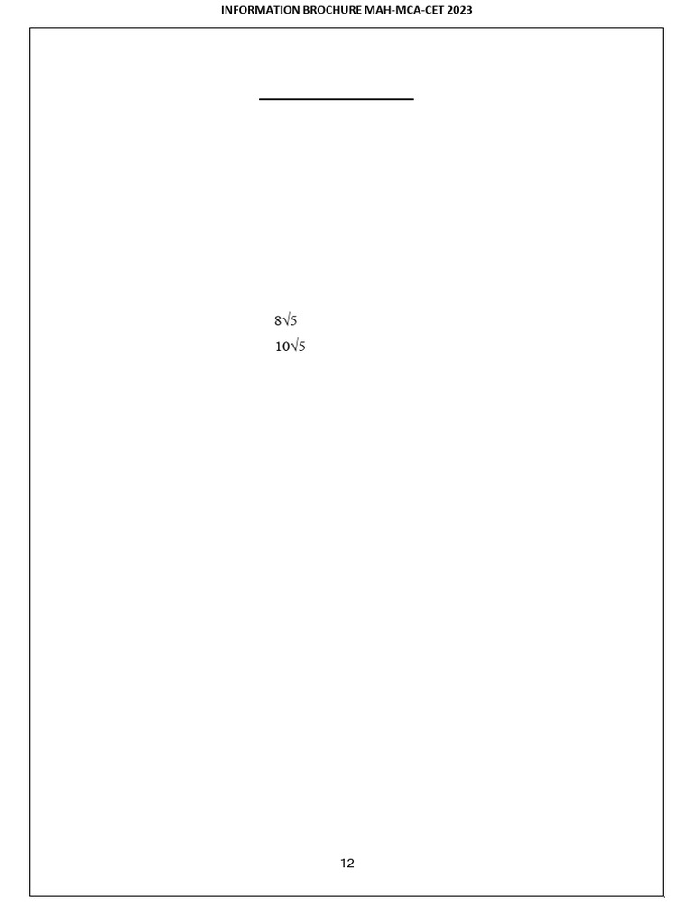 Mah mca cet sample papers 2023 pdf