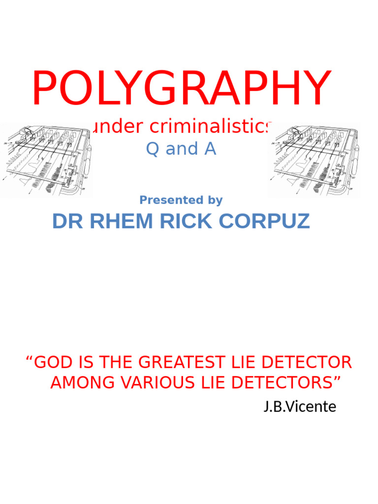 CRIM. 5 - Polygraphy - Q&A With Ans. Md. 1 2017 | PDF | Polygraph