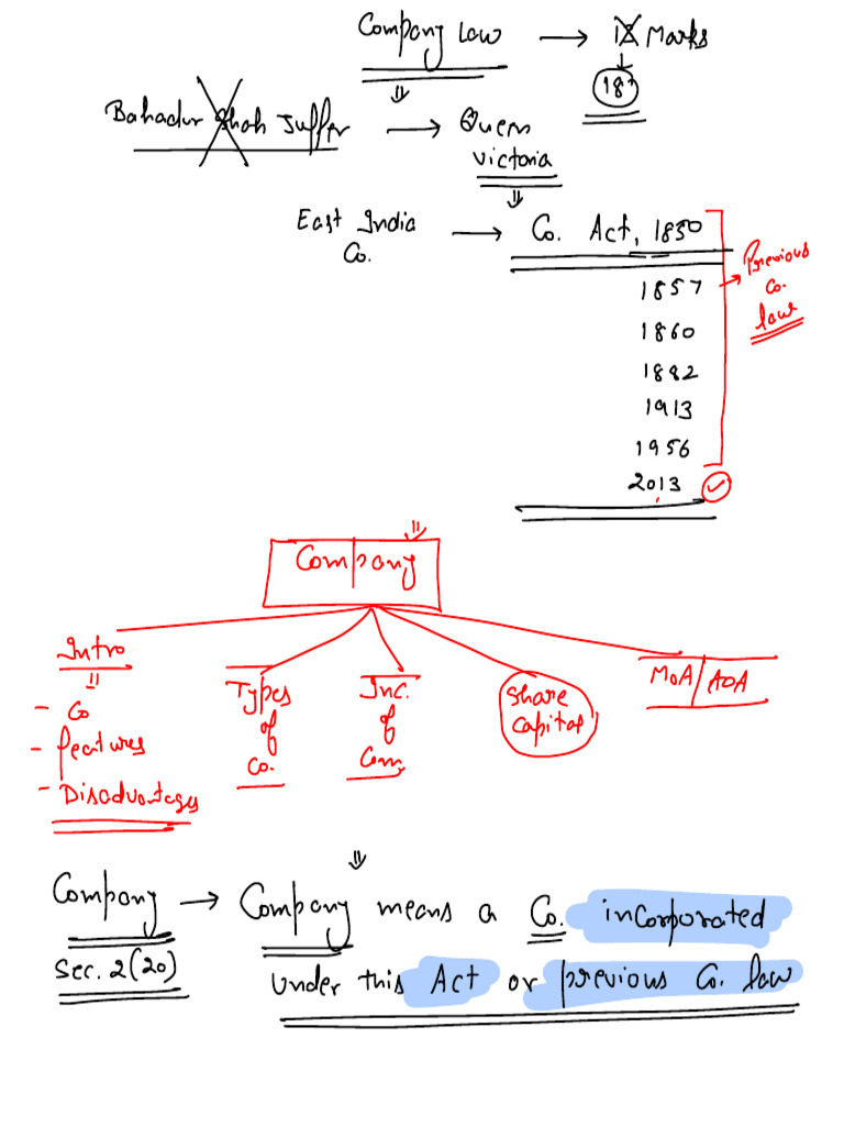 Chapter - Company Law | PDF