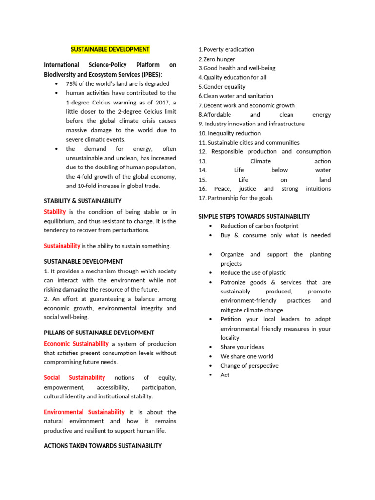 Sustainable Development Strategies Explained | PDF | Sustainability ...