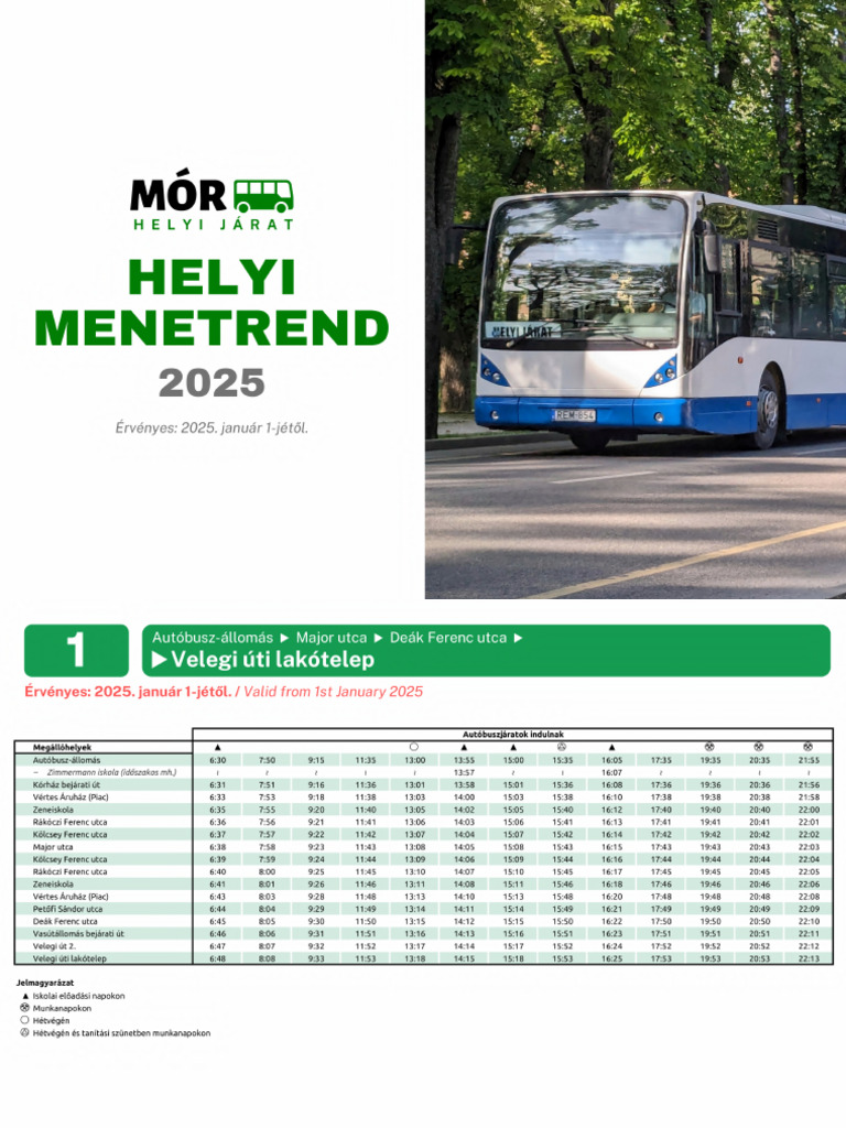 Osszvonalas Menetrend | PDF
