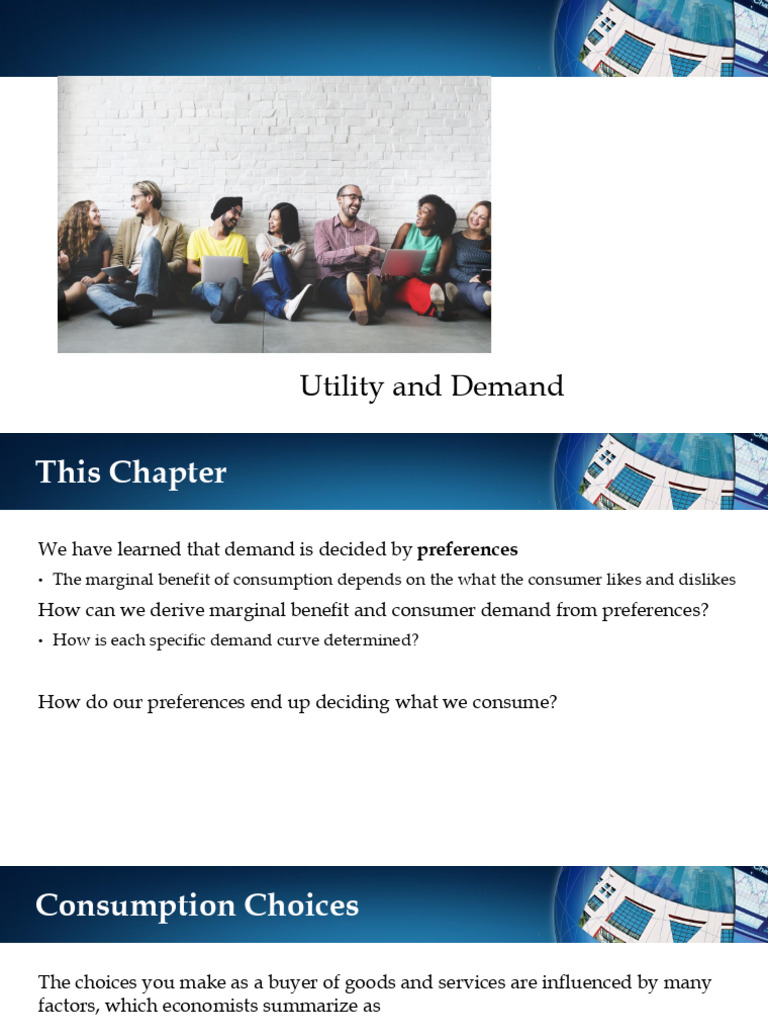 Lecture 10 Pdf Utility Consumption Economics