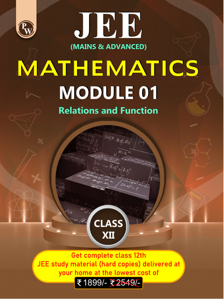 JEE XII Mathematics: Relations & Functions | PDF | Function ...