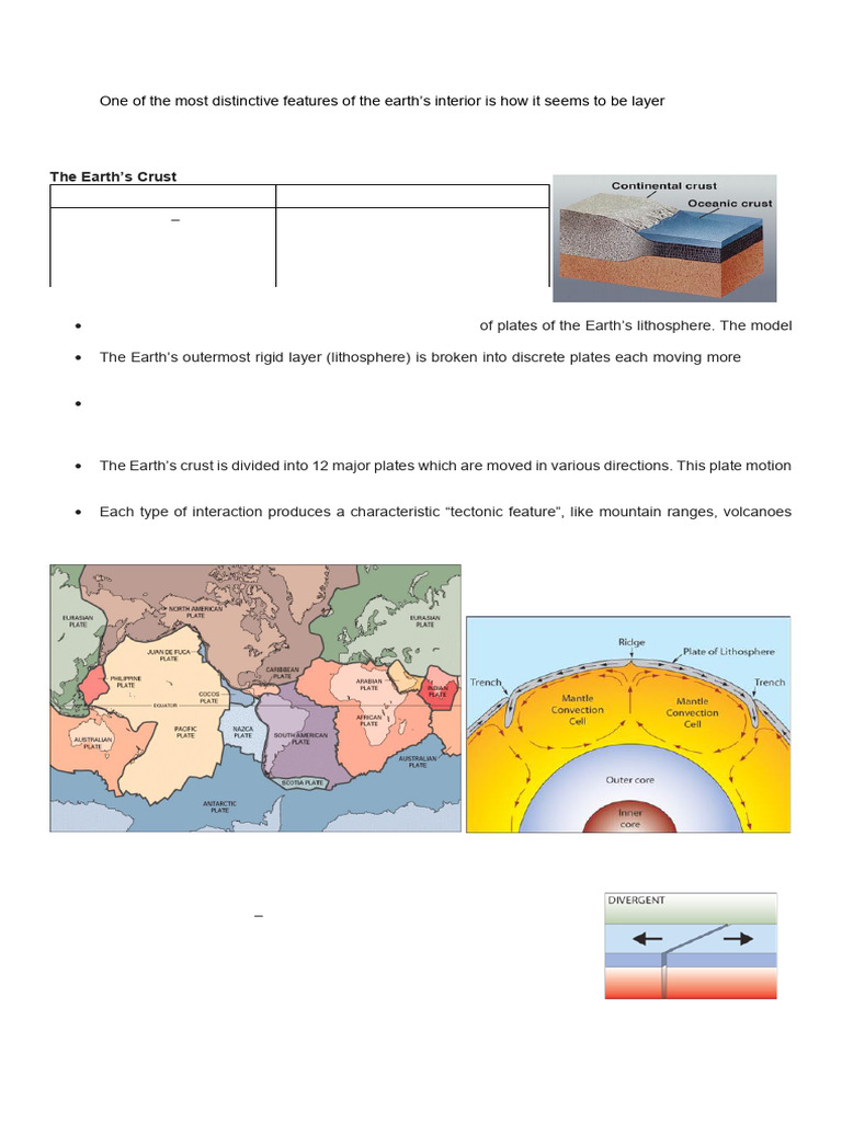 B.1.HANDOUTS in Earth Science Plate Tectonics | PDF | Plate Tectonics ...