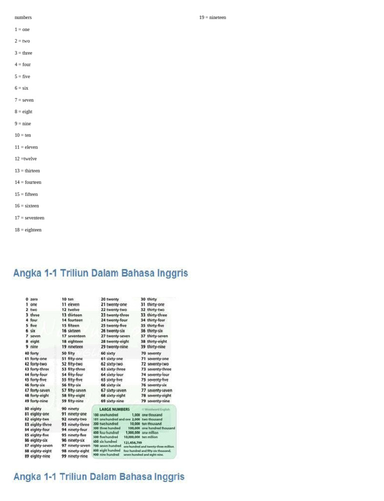 Numbers | PDF