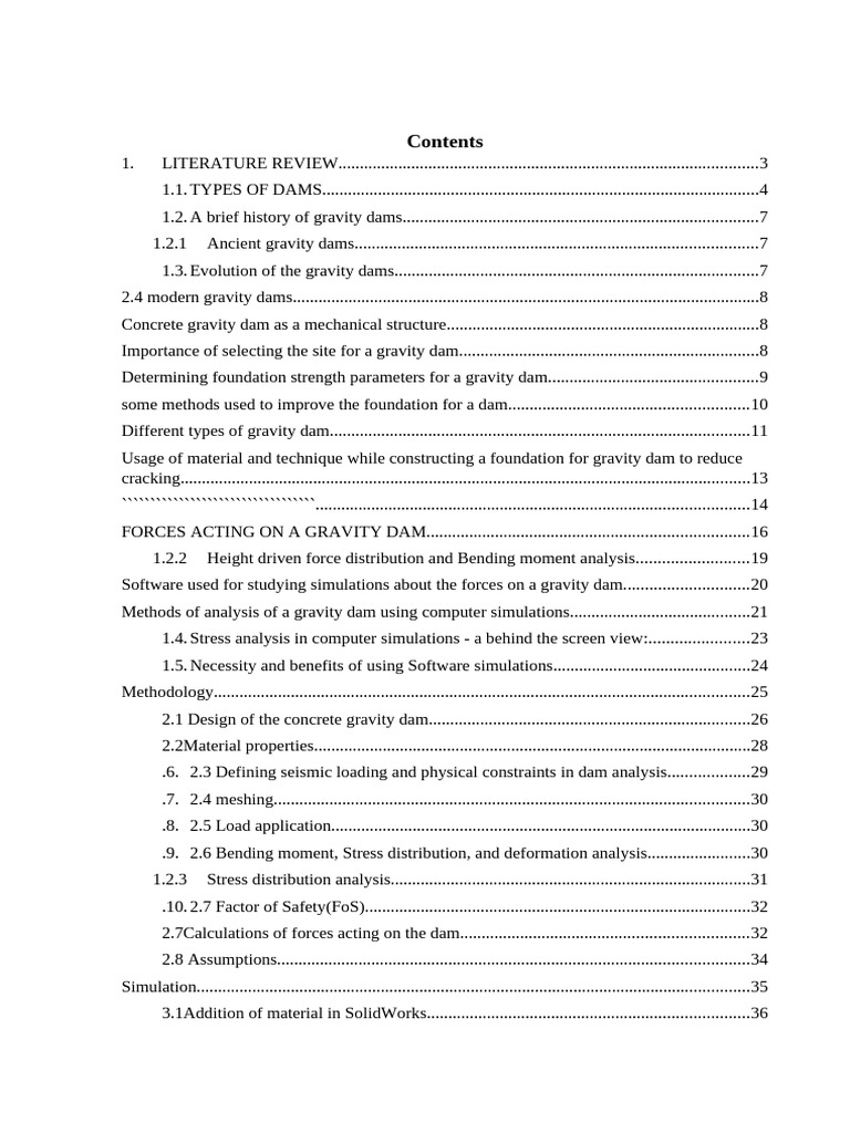 Thesis Writing | PDF | Dam | Stress (Mechanics)