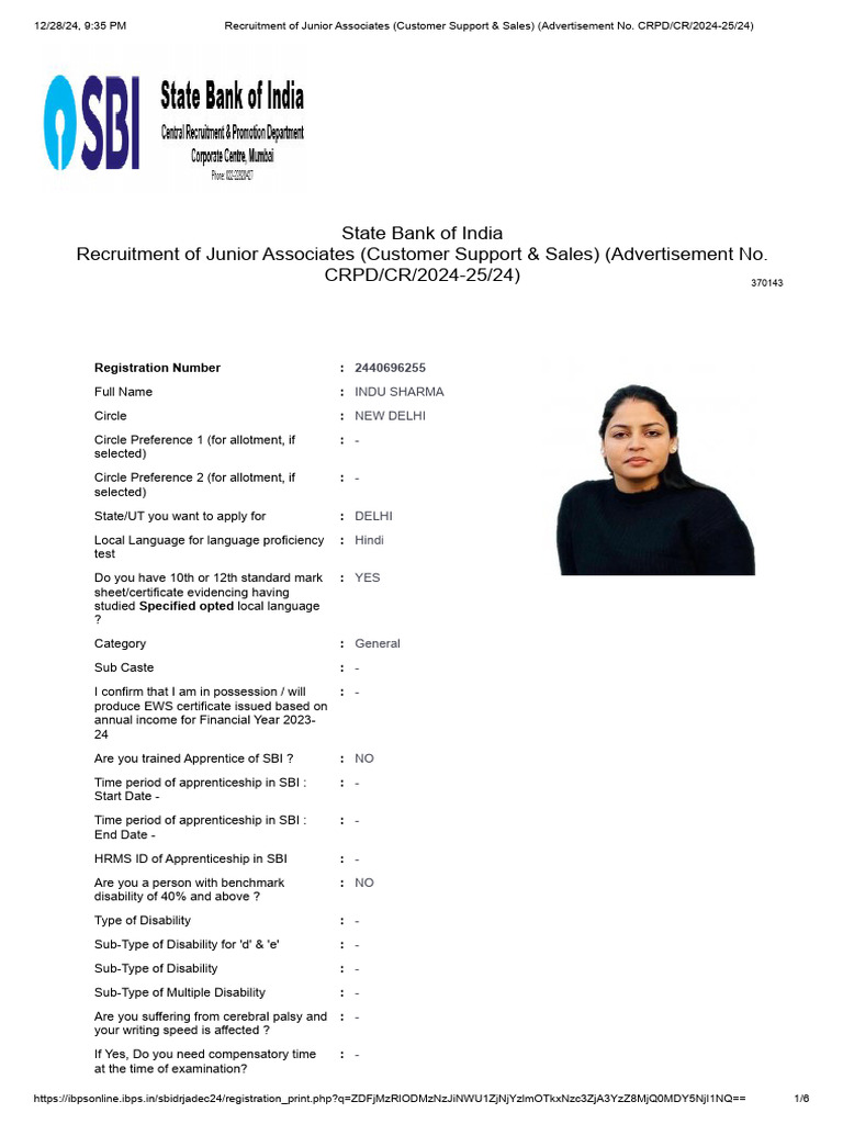 HRMS ID for SBI Apprenticeship | PDF | Apprenticeship