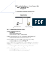 Config Radius Auth Using Cisco