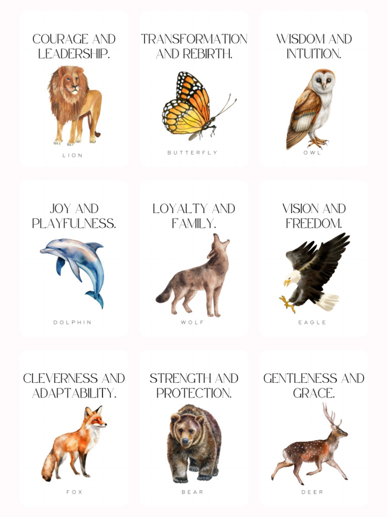 Embrace The Animal Spirit Oracle | PDF