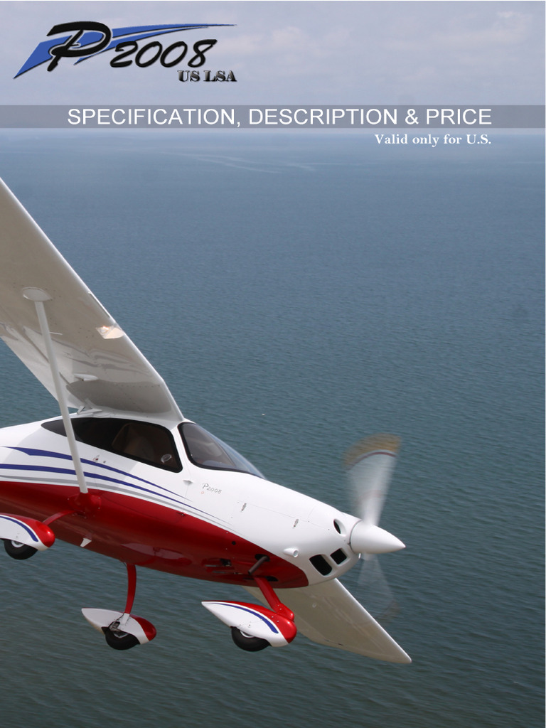 Tecnam P2008 Specs, Features & Price | PDF | Aircraft | Aviation