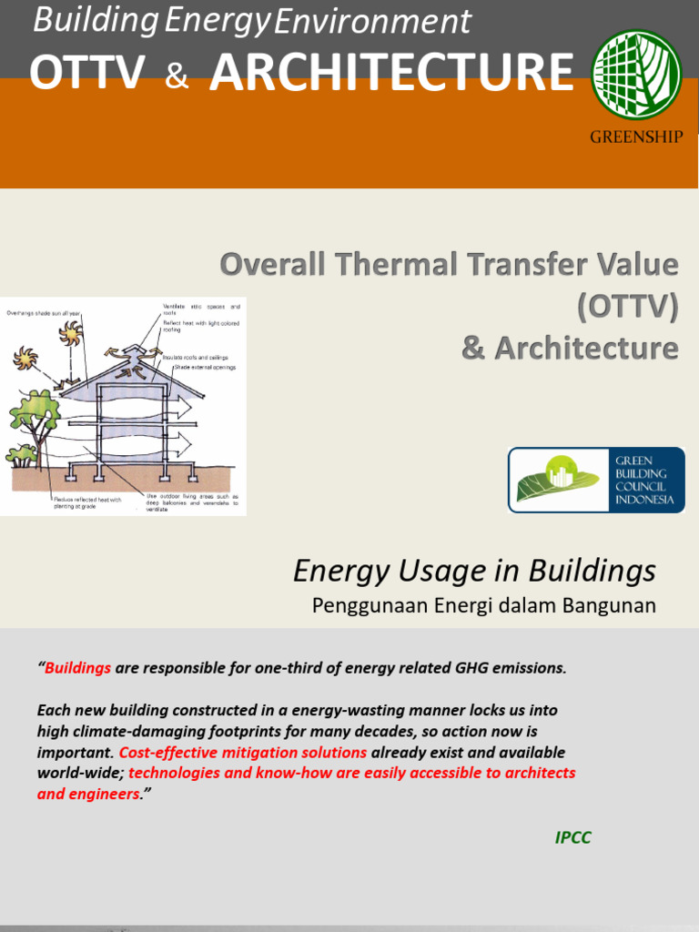 Optimizing OTTV for Energy-Efficient Buildings | PDF | Sun | Thermodynamics