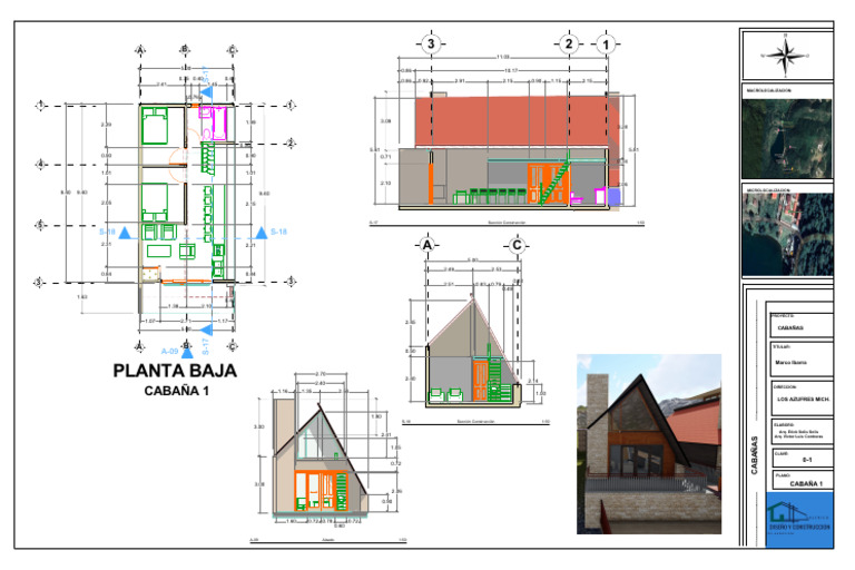 Diseño de Cabañas en Los Azufres | PDF
