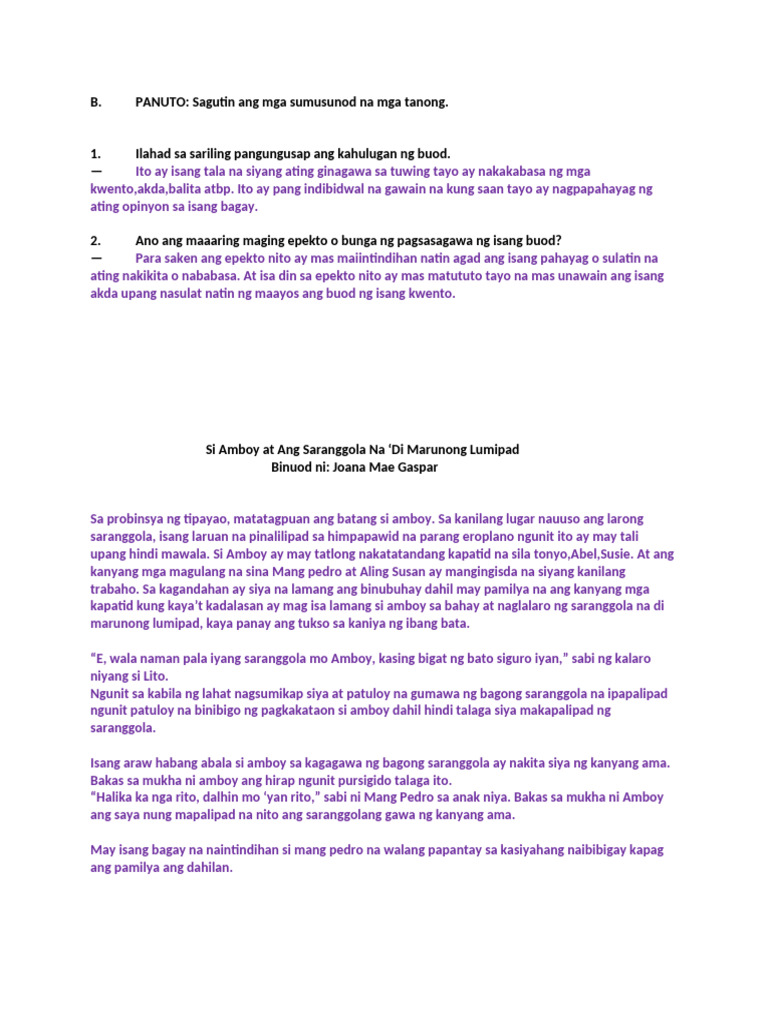 BUOD | PDF