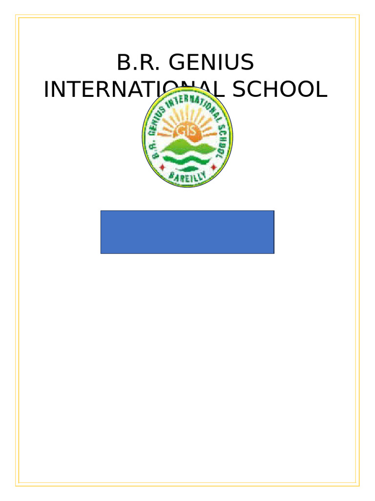 B.R. Genius International School | PDF