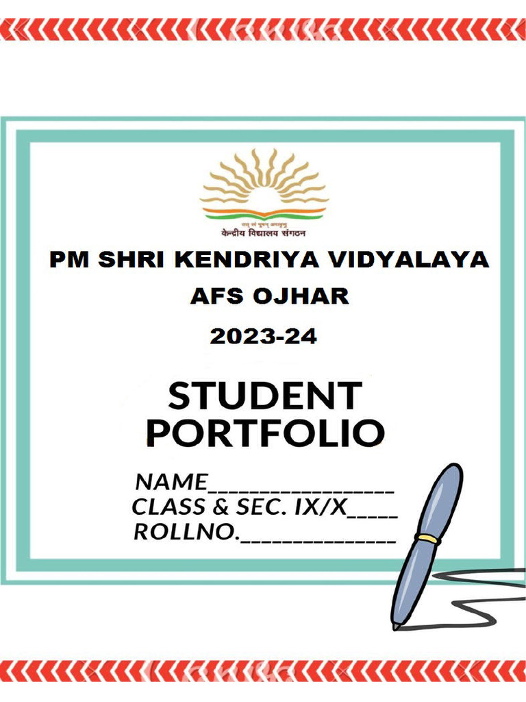 Portfolio IX & X (2023-24) - 1 2 | PDF