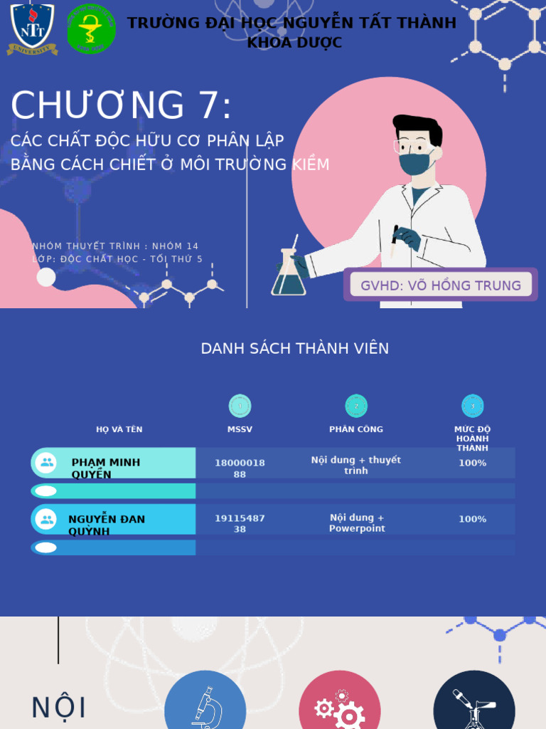Science Class Presentation in Pink Blue Flat Graphic Style | PDF