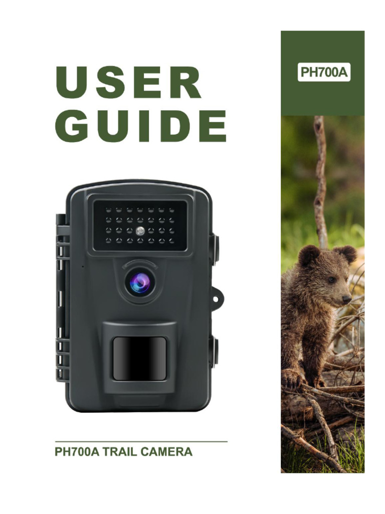 Trail Camera Setup and Operation Guide | PDF | Screw | Camera