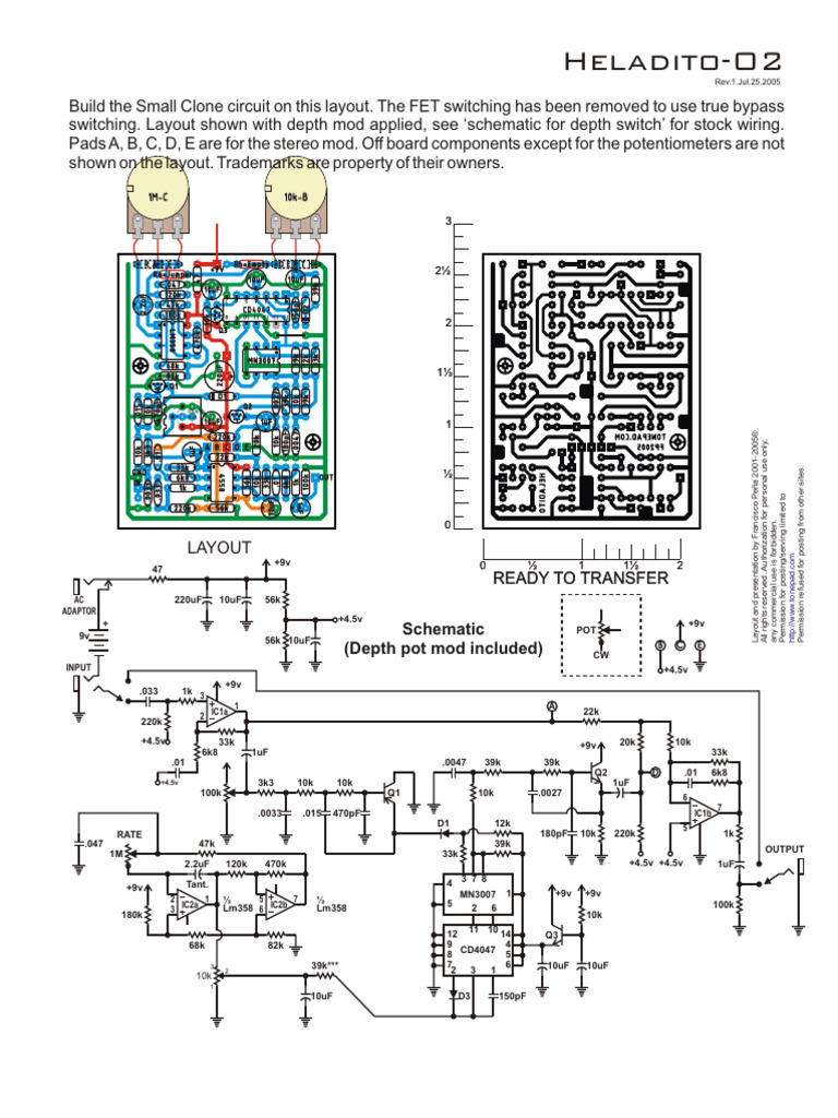 tonepad smallclone PDF Electrical Engineering Electronic Design