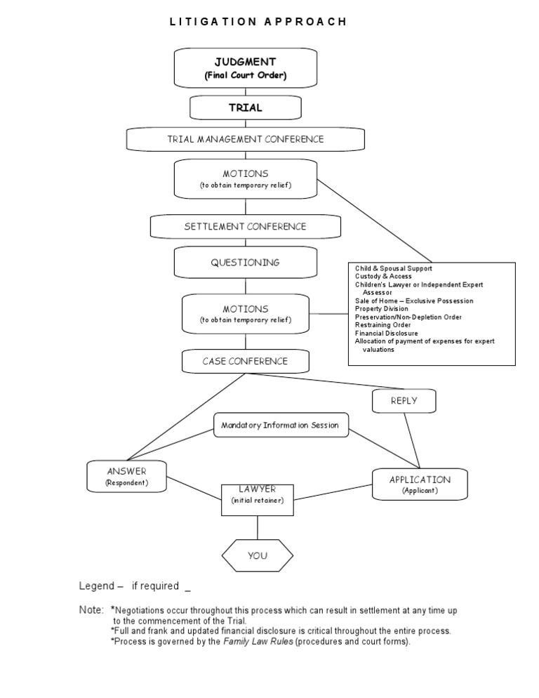 Family Law Litigation Process Overview | PDF