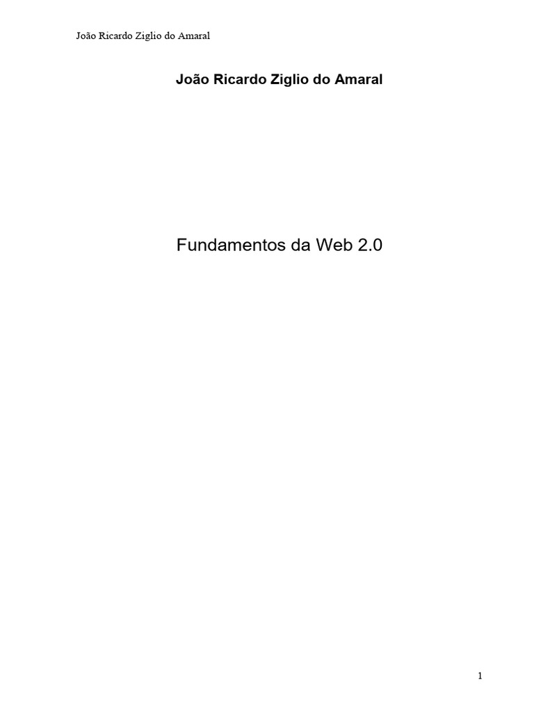 Fundamentos da Web 2.0 | PDF | Rede mundial de computadores | Internet ...