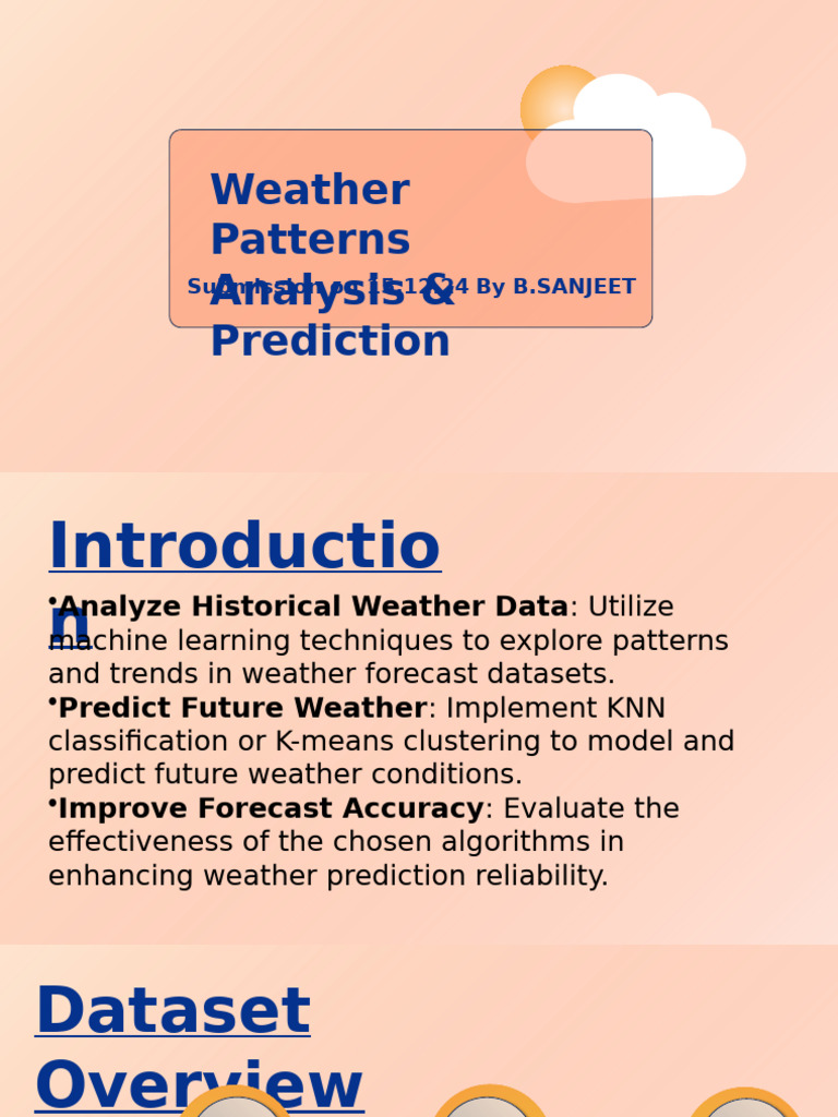 Weather Data Analysis and Prediction | PDF | Cluster Analysis | Machine ...