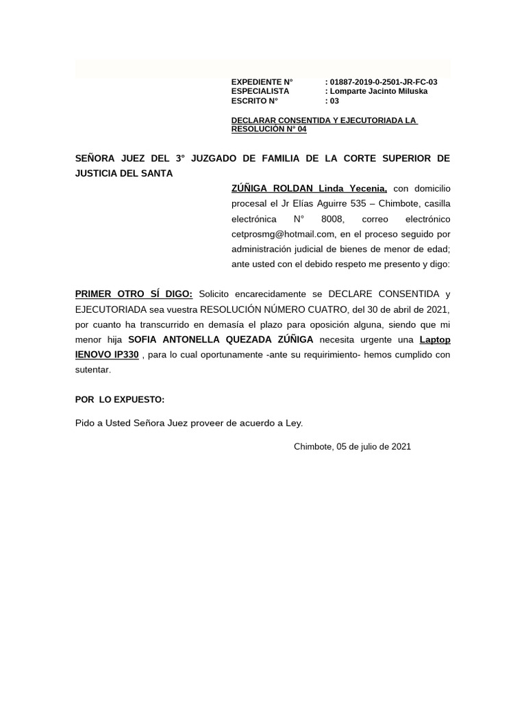Declare Consentida | PDF
