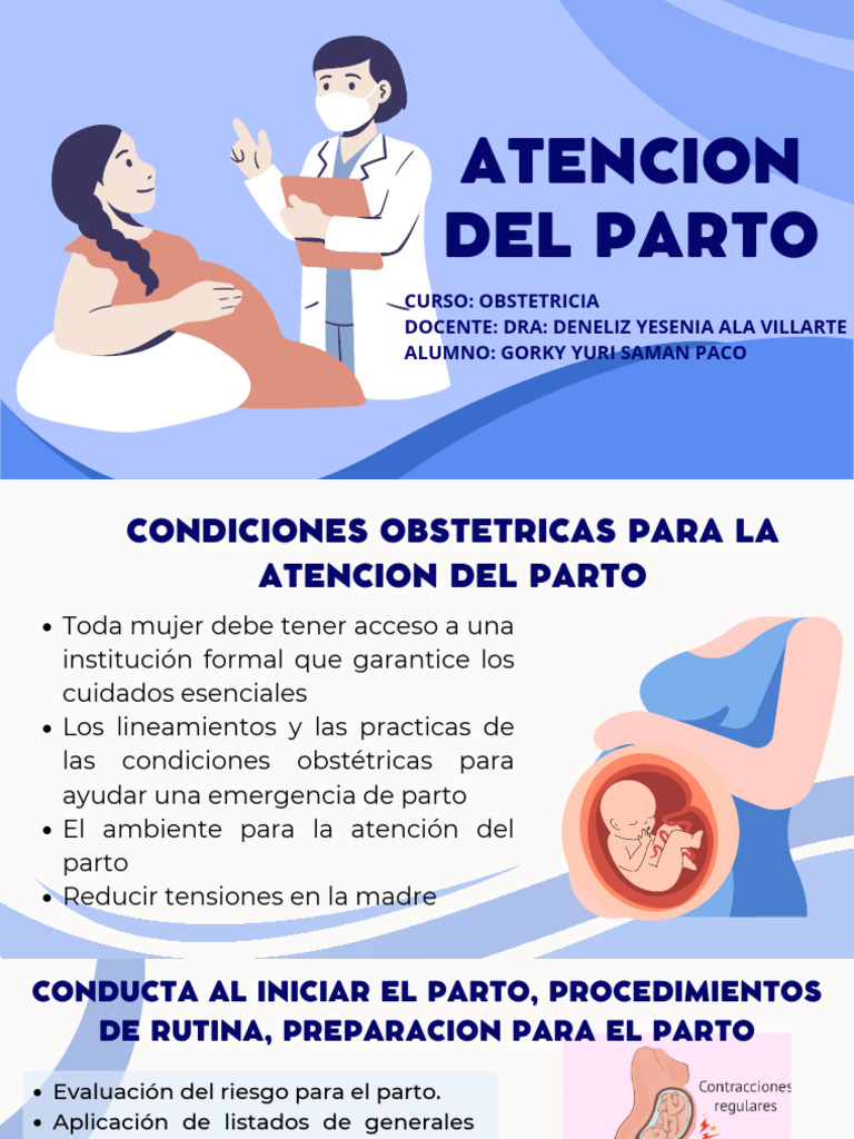 Atencion Del Parto | PDF | Parto | Placenta