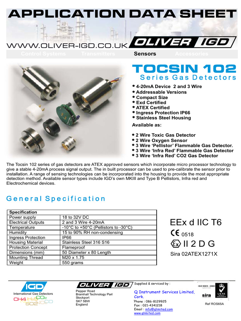 7 - Gas Detectors | PDF | Sensor | Oxide