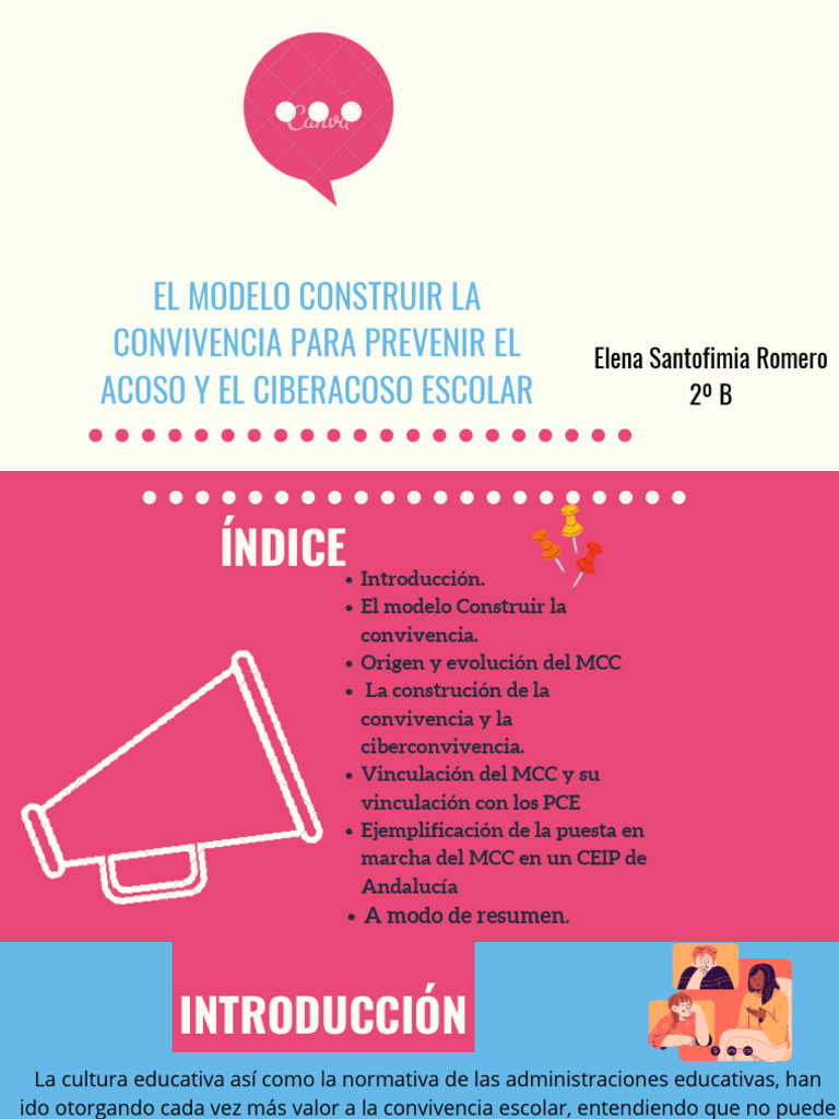 El Modelo Construir La Convivencia para Prevenir El Acoso y El ...