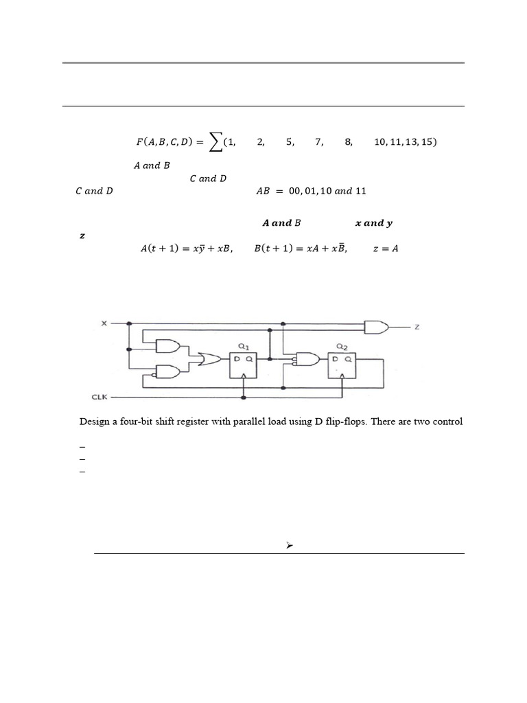 DLD Assignment - II - 2024 & Worksheet | PDF | Electronic Circuits ...