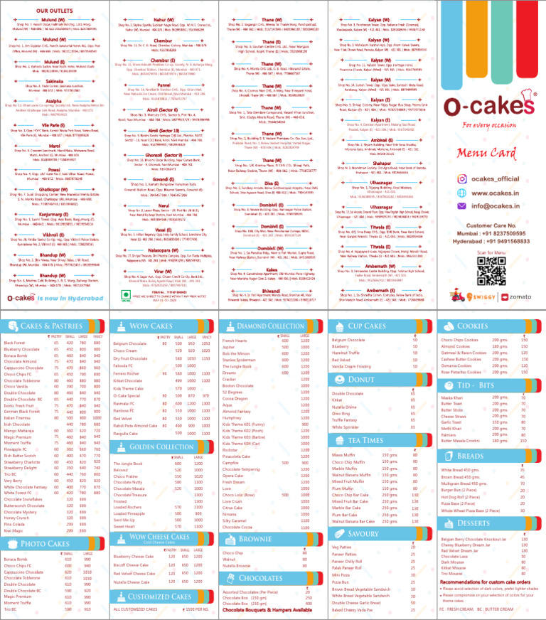 menu-oct-24 | PDF | Chocolate | Cakes
