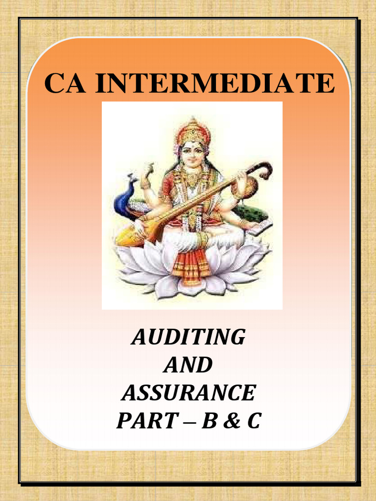 CA Intermediate Auditing & Assurance Guide | PDF | Auditor's Report ...